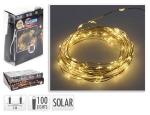 Ηλιακός Διακοσμητικός Φωτισμός 100LED - 5 Μέτρα - Θερμό Λευκό