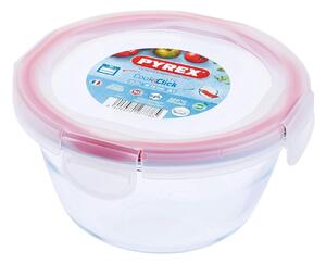 Γυάλινο Δοχείο Τροφίμων Cook & Click Pyrex με καπάκι, χωρητικότητα 0.7lt και διαστάσεις 15x15x8cm