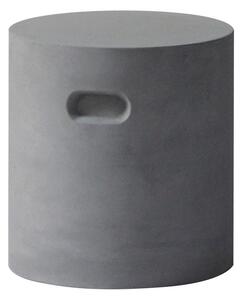 CONCRETE Cylinder Σκαμπό Κήπου - Βεράντας, Cement Grey Φ 37cm H.40cm