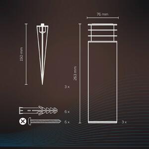 Calex Smart Outdoor Garden Post, RGBW, σετ 3 τεμαχίων