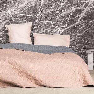Κουβερλί King Size 2 Όψεων Nima Layers Brillante Light Salmon/Gr