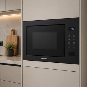 Εντοιχιζόμενος φούρνος μικροκυμάτων Daewoo KOC-25GB-2 με λειτουργία Grill, χωρητικότητα 25L και ισχύ 850W - Black