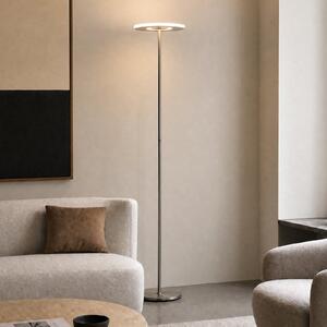 Lucande Λάμπα δαπέδου LED Raymond, χρώμα τιτανίου, CCT, με δυνατότητα ρύθμισης, ρυθμιζόμενος, Μεταλλικό, Σαλόνι / τραπεζαρία, Μέταλλο, σύγχρονο