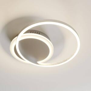 Lindby Smart LED φωτιστικό οροφής Uzma, τηλεχειριστήριο, Tuya CCT