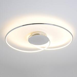 Lindby LED φωτιστικό οροφής Joline, 74 cm, χρώμιο, μέταλλο