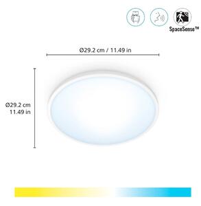 WiZ SuperSlim LED φωτιστικό οροφής CCT Ø29cm λευκό