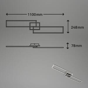 Φωτιστικό οροφής LED Frame S CCT 110x24.8cm μαύρο