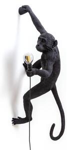 SELETTI Monkey Lamp διακοσμητικό φωτιστικό τοίχου δεξιά μαύρο