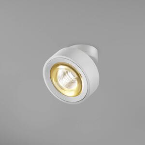 Egger LED προβολέας Clippo Optic, λευκό/χρυσό, Ø 12 cm, DTW