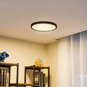 Lindby LED φωτιστικό οροφής Pravin, Ø 40 cm, 3.000 K, μαύρο