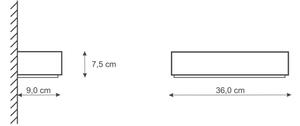 Φωτιστικό τοίχου BRICK 2xE14/12W/230V γύψινο/λευκό