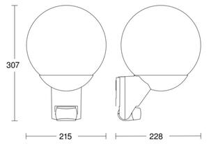 Steinel 035723 - Φως εξωτερικού χώρου με αισθητήρα L585S 1xE27/60W/230V IP44