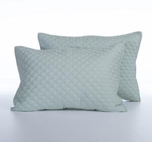 Ζεύγος Μαξιλαροθήκες Καπιτονέ (52x72) Nef-Nef Homeware Scofield Blue