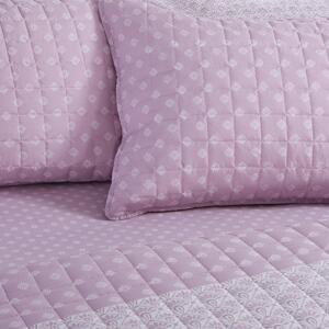 Ζεύγος Μαξιλαροθήκες Καπιτονέ (52x72) Nef-Nef Homeware Smart Keylan Mauve