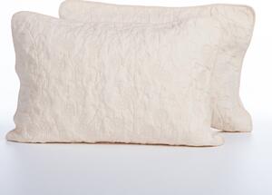 Ζεύγος Μαξιλαροθήκες Καπιτονέ (52x72) Nef-Nef Homeware Premium Zinovia Vanilla