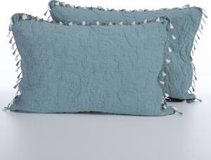 Ζεύγος Μαξιλαροθήκες Καπιτονέ (52x72) Nef-Nef Homeware Blue Feraggio