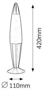 Rabalux 4108 - Φωτιστικό λάβας LOLLIPOP 2 1xE14/25W/230V