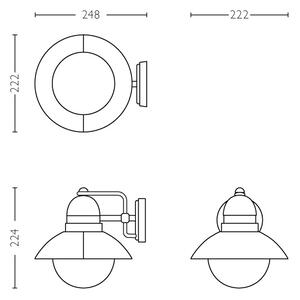 Philips 17237/30/PN - Φως εξωτερικού χώρου MYGARDEN HOVERFLY 1xE27/60W/230V IP44