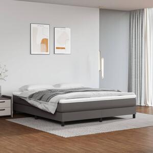 VidaXL Πλαίσιο Κρεβατιού Boxspring Γκρι 160x200 εκ. Συνθετικό Δέρμα