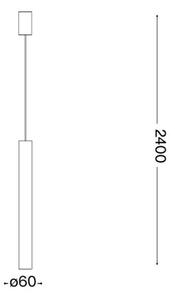 Ideal Lux - Κρεμαστό φωτιστικό LED 1xGU10/7W/230V CRI90