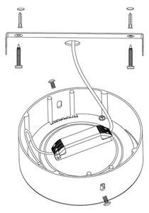 Eglo 96669 - Φωτιστικό οροφής dimmer LED RGB FUEVA-C LED/15,6W/230V BT