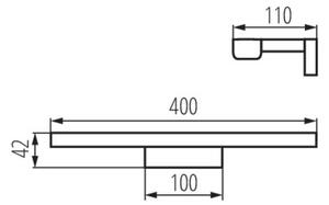 Kanlux 26680 - Φως καθρέφτη μπάνιου LED ASTEN LED/8W/230V IP44