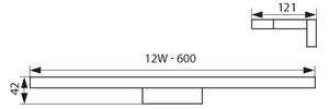 Kanlux 26681 - Φως καθρέφτη μπάνιου LED ASTEN LED/12W/230V IP44