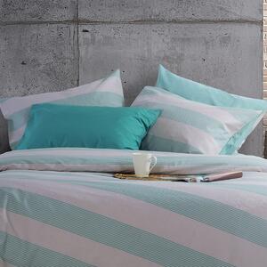 Μαξιλαροθήκη (52x72) Nef-Nef Homeware Casual Stripe Petrol
