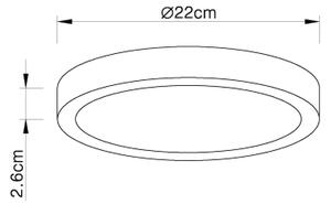 Globo 12364-30 - Φωτιστικό οροφής LED Dimmable LED/28W/230V