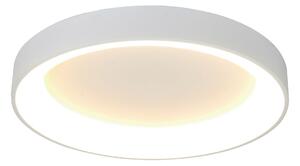 Φωτιστικό οροφής LED Niseko II, CCT, τηλεχειριστήριο, Ø 38 cm, λευκό