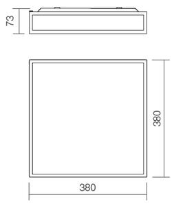 Redo 01-706 - Φωτιστικό οροφής μπάνιου EGO 4xE27/60W/230V IP44