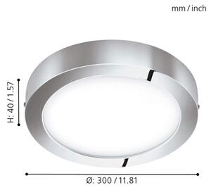 Eglo 98559 - Φως οροφής dimmer LED RGB FUEVA-C LED/21W/230V