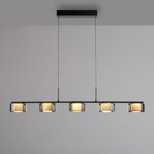 Paul Neuhaus LED κρεμαστό φωτιστικό Rika, 119 cm, γυαλί, ρυθμιζόμενο