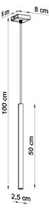 Sollux SL.0465 - Κρεμαστό φωτιστικό οροφής PASTELO 1xG9/8W/230V λευκό