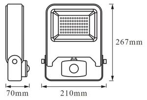 Ledvance - Προβολέας LED με αισθητήρα ENDURA LED/50W/230V IP44