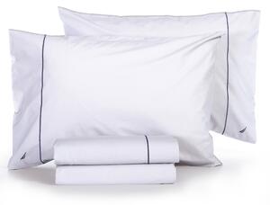 Σεντόνια Διπλά (Σετ) Nautica By Nef-Nef Homeware Nau Wave Solid Λευκό