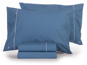 Σεντόνια Διπλά (Σετ) Nautica By Nef-Nef Homeware Nau Wave Solid Μπλε