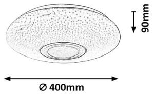 Rabalux 3509 - Φωτιστικό οροφής dimmer LED RODION LED/24W/230V + RC