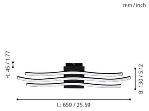 Eglo 99321 - Φως οροφής LED RONCADE LED/21W/230V