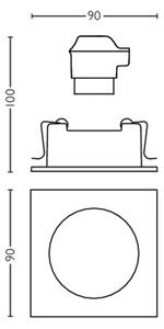 Philips 50191/87/PN - Χωνευτό φως MYLIVING ENNEPER 1xGU10/5,5W/230V