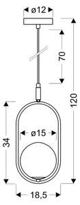 Πολύφωτο σε σχοινί CORDEL 1xG9/28W/230V