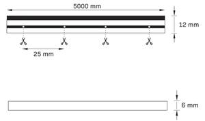 Φωτοταινία LED NEON 5 m LED/27W/12V IP65 ροζ