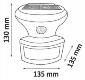 LED Ηλιακός προβολέας με αισθητήρα PIR LED/5W IP44