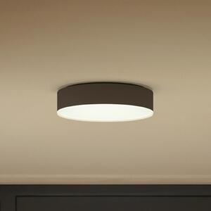 Philips Hue Φωτιστικό οροφής Enrave LED 26.1cm μαύρο, ρυθμιζόμενος, Μαύρο, Σαλόνι / τραπεζαρία, Μέταλλο, σύγχρονο