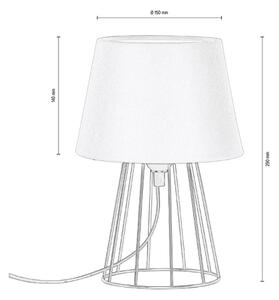 Spot-Light 7663104 - Επιτραπέζια λάμπα MANGOO 1xE27/40W/230V γκρι/μαύρο