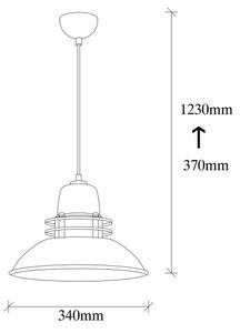 Μονόφωτο φωτιστικό οροφής BERCESTE 1xE27/40W/230V