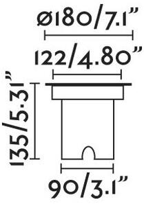 FARO 70309 - Φωτισμός διαδρόμου LED εξωτερικού χώρου GEISER LED/15W/230V IP67