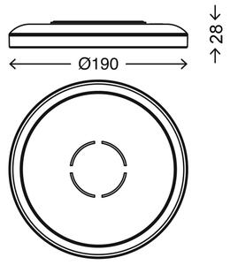 Briloner 3175-015 - Φωτιστικό οροφής LED FREE LED/12W/230V d. 19 cm