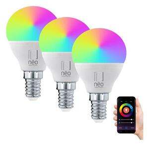 Immax NEO - ΣΕΤ 3xLED RGB+CCT Επιτραπέζια λάμπα dimming E14/6W/230V 2700-6500K Wi-Fi Tuya