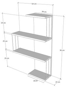 Ράφι τοίχου CAMBEL 96x64 cm λευκό/ανθρακί